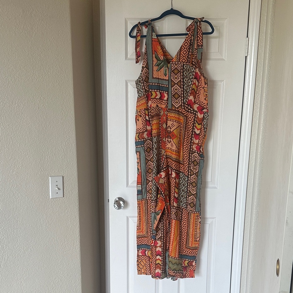 Haute Hippie Multicolor Patchwork Maxi jumpsuit size large
